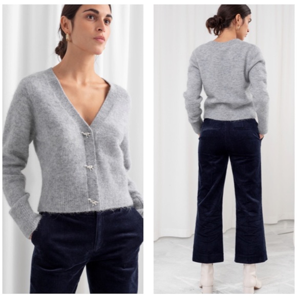 & Other Stories Sweaters - & Other Stories Dinosaur Button Knit Cardigan